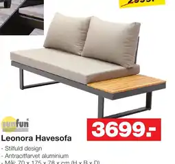 Bauhaus Leonora Havesofa tilbud