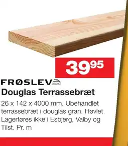 Bauhaus FRØSLEV Douglas Terrassebræt tilbud