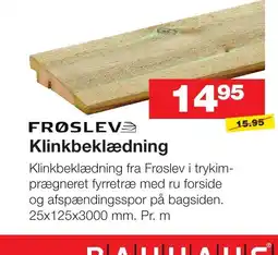 Bauhaus FRØSLEV Klinkbeklædning tilbud