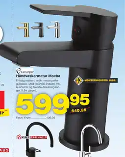 Bauhaus Håndvaskarmatur Mocha tilbud