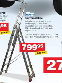Bauhaus KRAUSE Universalstige tilbud