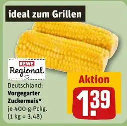 REWE DE Deutschland: Vorgegarter Zuckermais* tilbud