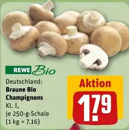 REWE DE Deutschland: braune bio champignons tilbud