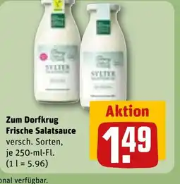 REWE DE Zum Dorfkrug Frische Salatsauce tilbud