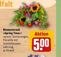 REWE DE Blumenstrauß >>Spring Time<<1 versch. Sortierungen, tilbud