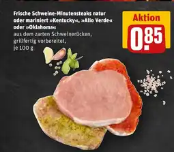 REWE DE Frische Schweine-Minutensteaks natur tilbud