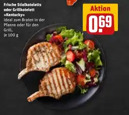 REWE DE Frische Stielkoteletts oder Grillkotelett >>Kentucky<< tilbud