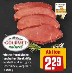 REWE DE Frische französische Jungbullen Steakhüfte tilbud