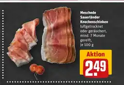 REWE DE Meschede Sauerländer Knochenschinken tilbud