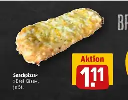 REWE DE Snackpizza² >>Drei Käse«<, je St. tilbud