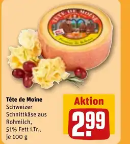 REWE DE Tête de Moine Schweizer Schnittkäse aus tilbud