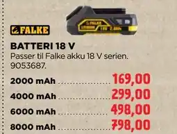 jem & fix BATTERI 18 V tilbud