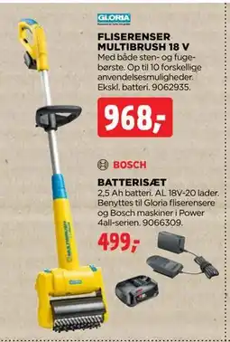 jem & fix FLISERENSER MULTIBRUSH 18 V tilbud