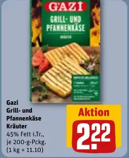 REWE DE Gazi Grill- und Pfannenkäse Kräuter tilbud