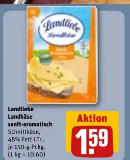 REWE DE Landliebe Landkäse sanft-aromatisch tilbud