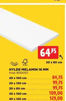 jem & fix HYLDE MELAMIN 16 MM tilbud