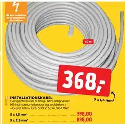 jem & fix INSTALLATIONSKABEL tilbud