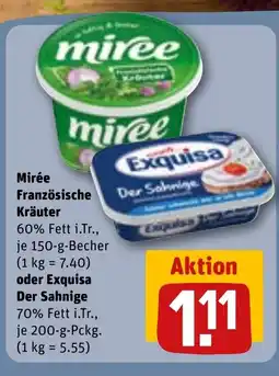 REWE DE Mirée Französische Kräuter 60% Fett i.Tr., tilbud