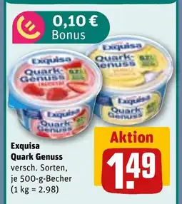 REWE DE Exquisa Quark Genuss tilbud