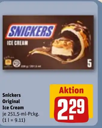 REWE DE Snickers Original Ice Cream tilbud