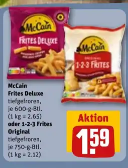 REWE DE McCain Frites Deluxe tiefgefroren, tilbud