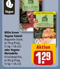 REWE DE Billie Green Vegane Salami tilbud