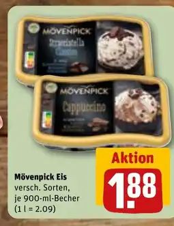 REWE DE Mövenpick Eis tilbud