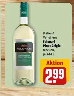 REWE DE Italien/ Venetien: Folonari Pinot Grigio trocken, je 1-l-Fl. tilbud