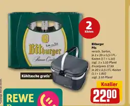 REWE DE Bitburger Pils tilbud