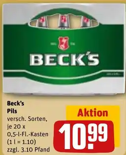 REWE DE Beck's Pils tilbud