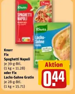 REWE DE Knorr Fix Spaghetti Napoli tilbud