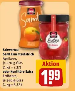 REWE DE Schwartau Samt Fruchtaufstrich Aprikose, tilbud