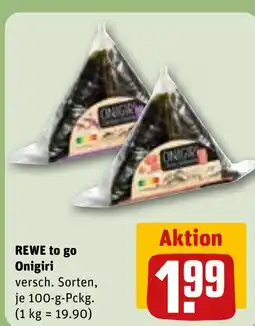 REWE DE REWE to go Onigiri versch. tilbud