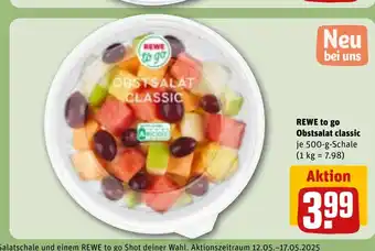 REWE DE REWE to go Obstsalat classic tilbud