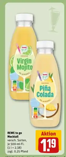 REWE DE REWE to go Mocktail versch. Sorten, tilbud