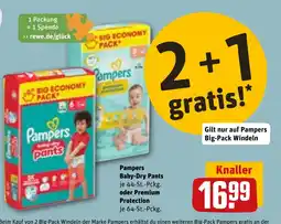 REWE DE Pampers Baby-Dry Pants je 44-St.-Pckg. oder Premium Protection tilbud