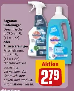 REWE DE Sagrotan Badreiniger Ozeanfrische tilbud