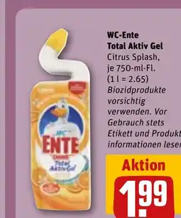 REWE DE WC-Ente Total Aktiv Gel tilbud
