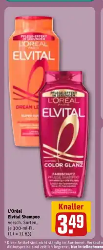 REWE DE L'Oréal Elvital Shampoo tilbud