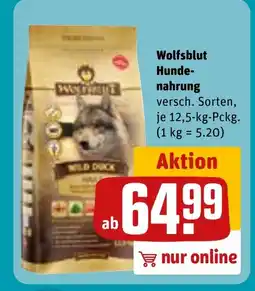 REWE DE Wolfsblut Hunde- nahrung tilbud