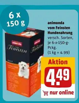 REWE DE Animonda vom feinsten hundenahrung tilbud
