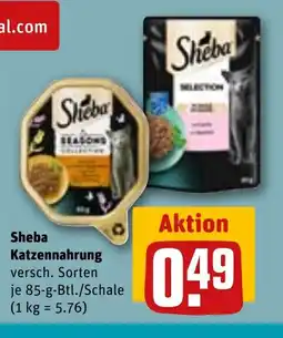 REWE DE Sheba Katzennahrung versch. Sorten tilbud