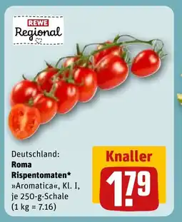 REWE DE Deutschland: Roma Rispentomaten* »Aromatica«<, Kl. I, tilbud