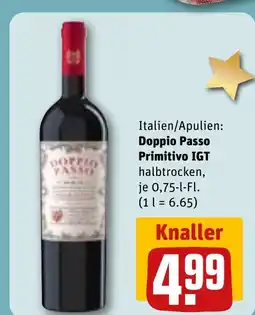 REWE DE Italien/Apulien: Doppio Passo Primitivo IGT tilbud