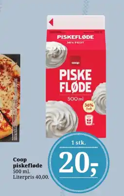 Dagli'Brugsen Coop piskefløde tilbud