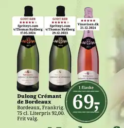 Dagli'Brugsen Dulong Crémant de Bordeaux tilbud