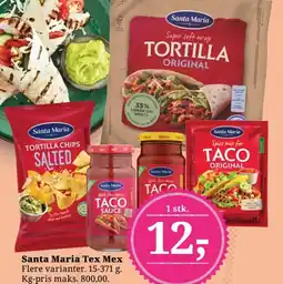 Dagli'Brugsen Santa Maria Tex Mex Flere varianter. tilbud
