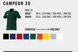 Sport Direct ADIDAS Campeon 25 tilbud