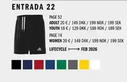 Sport Direct ADIDAS Entrada 22 tilbud