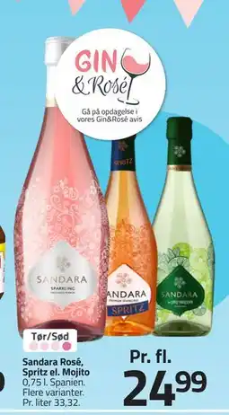 Fleggaard Sandara Rosé, Spritz el. Mojito tilbud